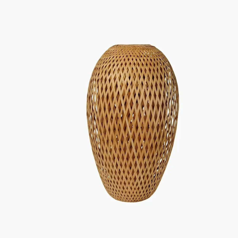 Woven Bamboo Pendant Light Shade Large Wicker Lampshade 14